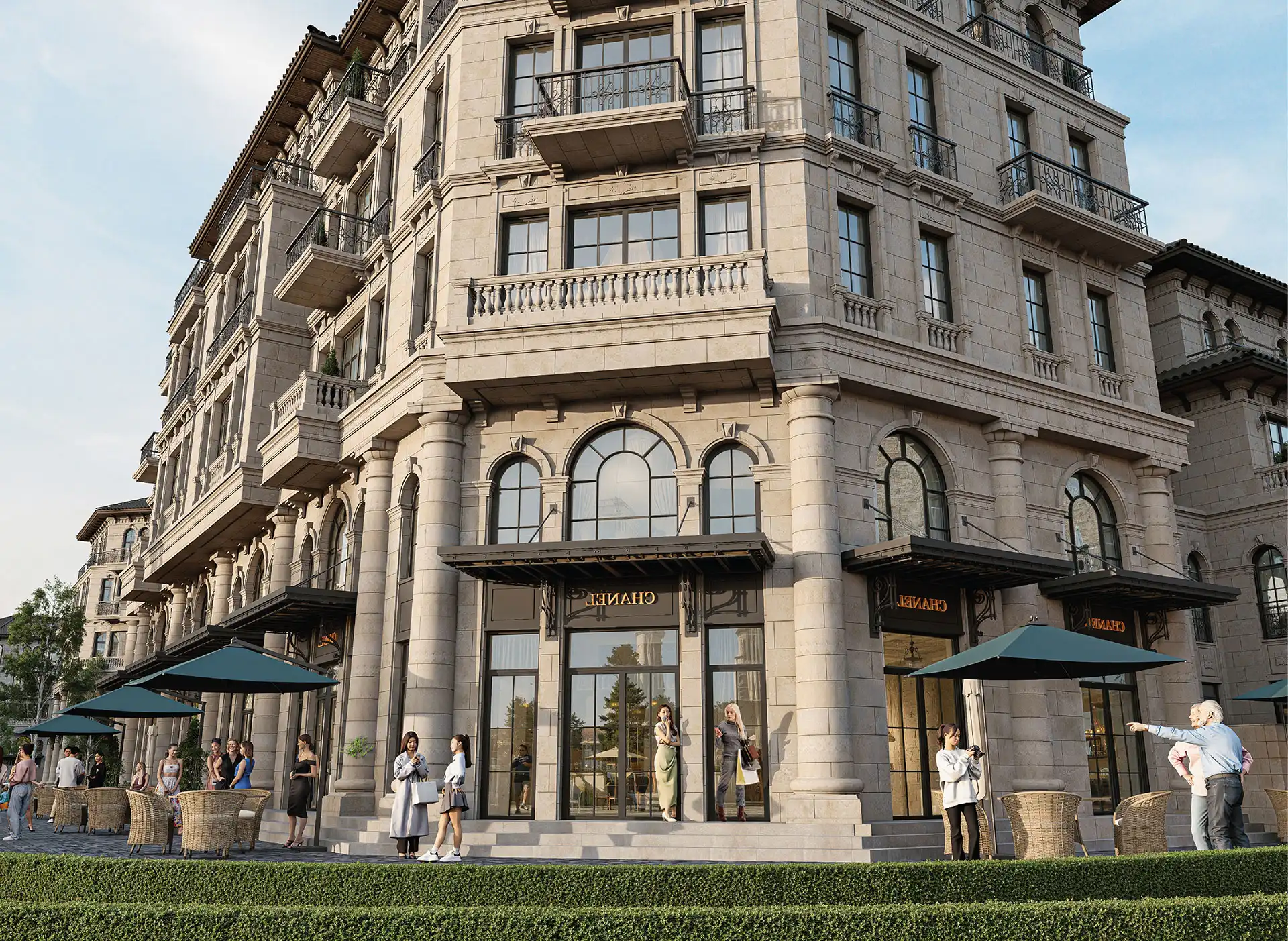 Shophouse tại Bắc Thăng Long Urban City được thiết kế 5 tầng