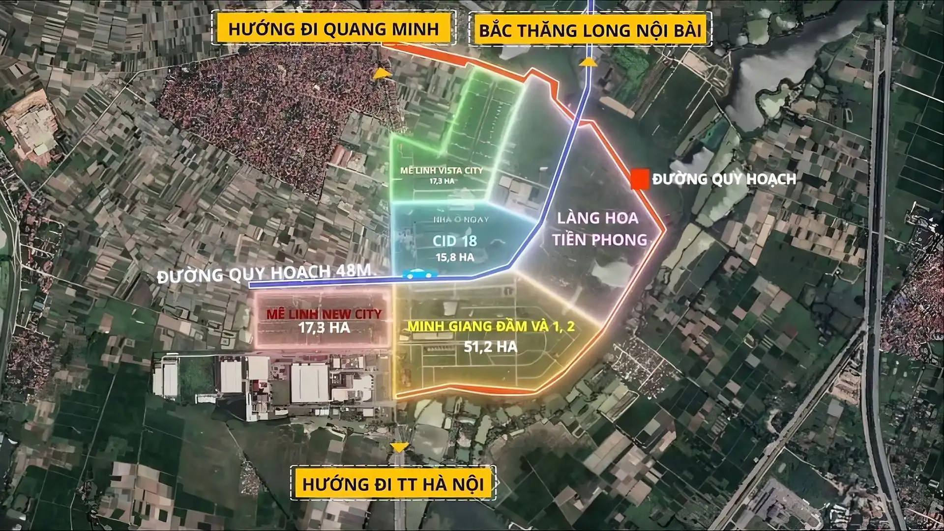 Vị trí dự án Pearl Rivera Hà Nội
