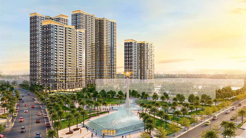 Phối cảnh căn hộ chung cư tại Vinhomes hạ Long Xanh