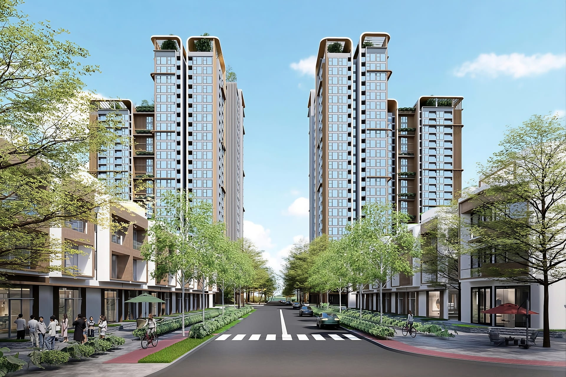 Phối cảnh căn hộ cao tầng tại The Vista Văn La